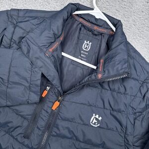 Husqvarna Jacket Mens Small Blue Uplegga Convertible Insulated Puffer Quilted